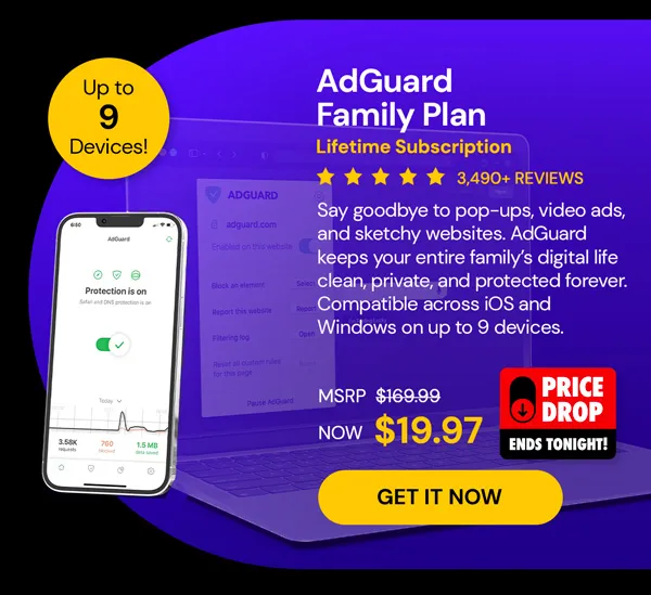 AdGuard Family Plan: Lifetime Subscription