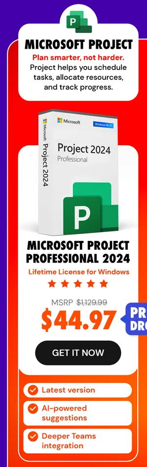 Microsoft Project Professional 2024: Lifetime License for Windows