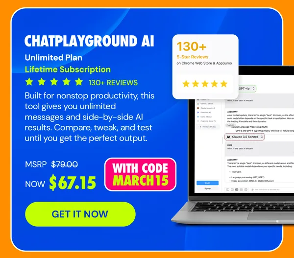 ChatPlayground AI: Lifetime Subscription (Unlimited Plan)