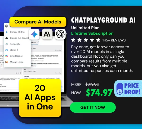 ChatPlayground AI: Lifetime Subscription (Unlimited Plan)
