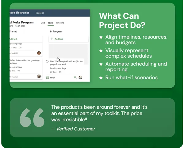 Microsoft Project 2021 Professional: Lifetime License for Windows