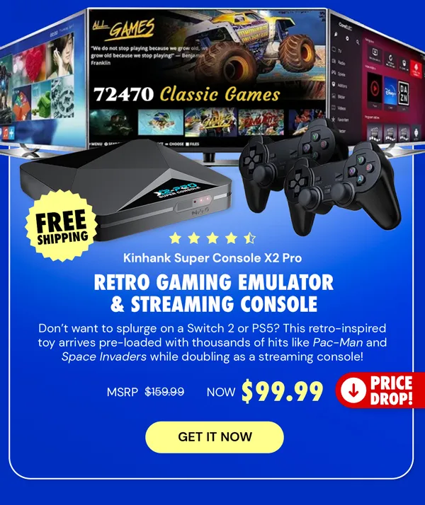 Kinhank Super Console X2 Pro Retro Gaming Emulator & Streaming Console