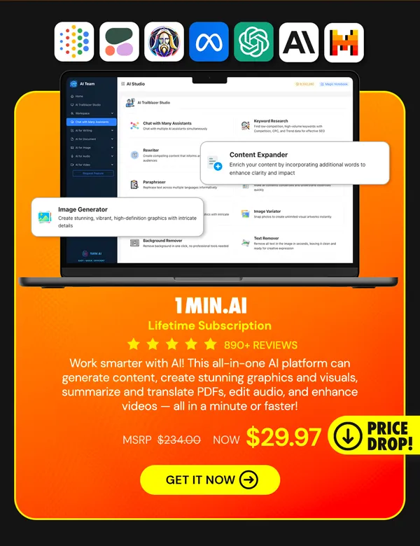 1minAI: Lifetime Subscription