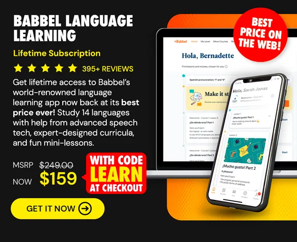 Babbel Language Learning: Lifetime Subscription (All Languages)