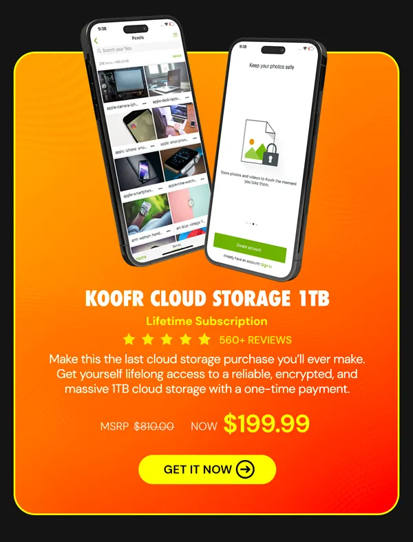 Koofr Cloud Storage: Lifetime Subscription (1TB)