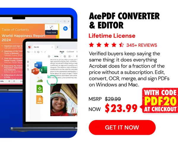AcePDF Converter & Editor: Lifetime License