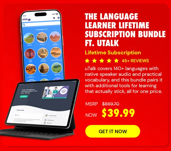 The Language Learner Lifetime Subscription Bundle ft. uTalk