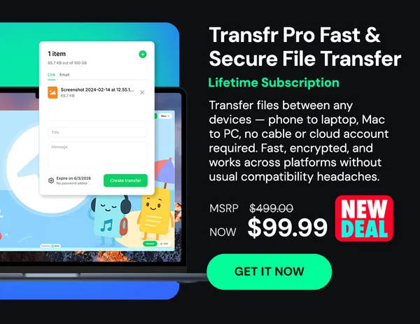 Transfr Pro: Lifetime Subscription