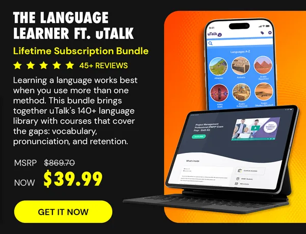 The Language Learner Lifetime Subscription Bundle ft. uTalk