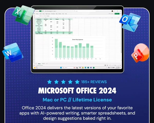 Microsoft Office 2024 Home for Mac or PC: One-Time Purchase