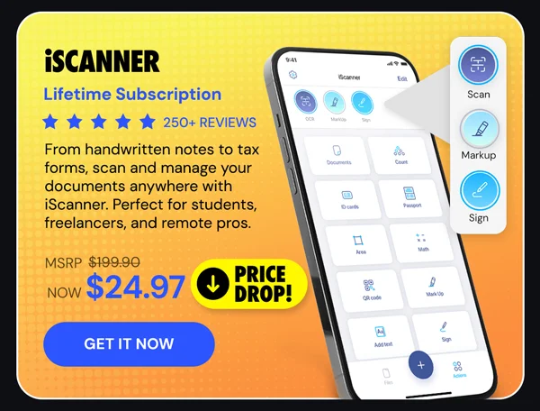 iScanner App: Lifetime Subscription