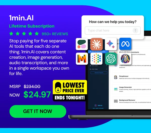 1minAI: Lifetime Subscription