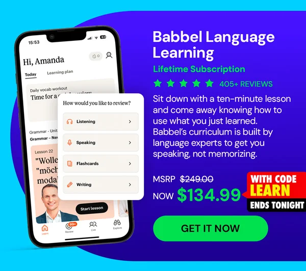 Babbel Language Learning: Lifetime Subscription (All Languages)