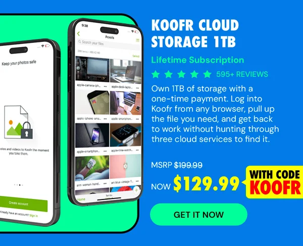 Koofr Cloud Storage: Lifetime Subscription (1TB)