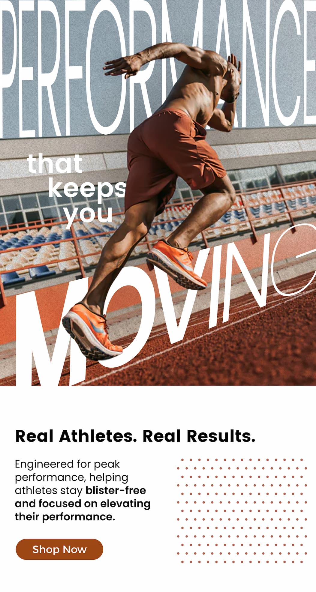 That Keeps you  Real Athletes. Real Results.  Real Athletes. Real Results.  [SHOP NOW]