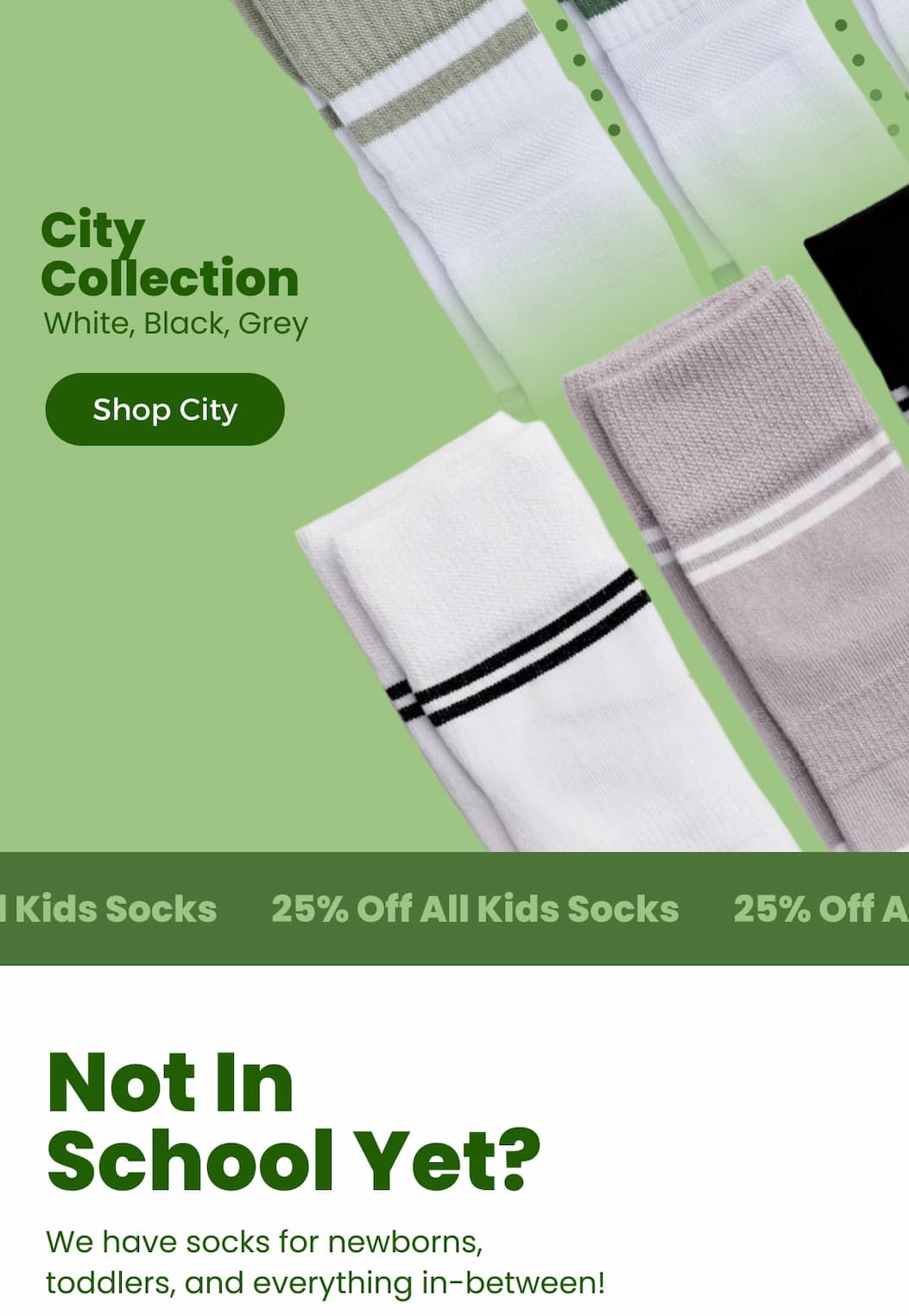 City Collection White, Black & Grey [SHOP CITY]  Not in School Style?