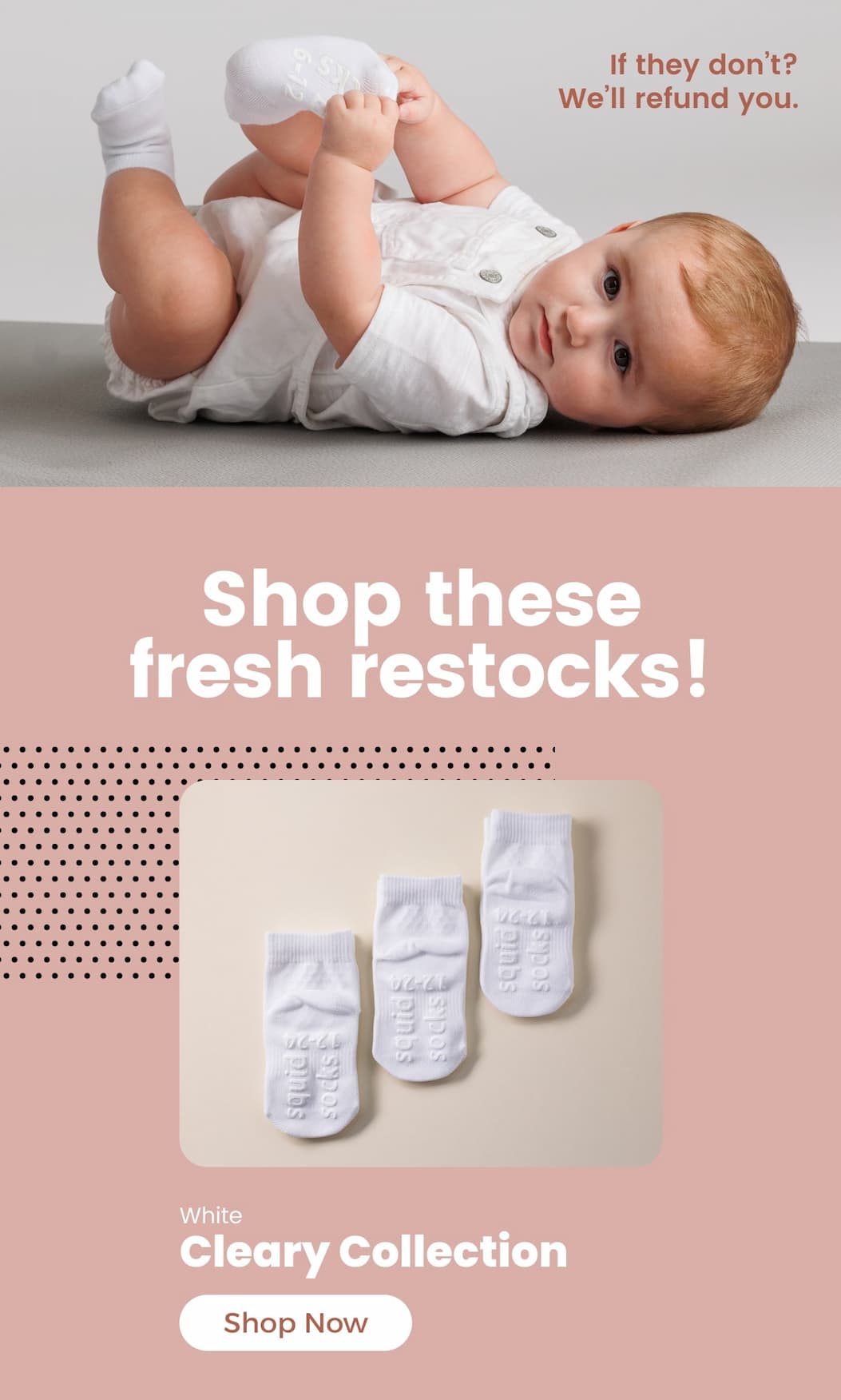 Shop these fresh restocks!   White Cleary collection  [SHOP NOW]