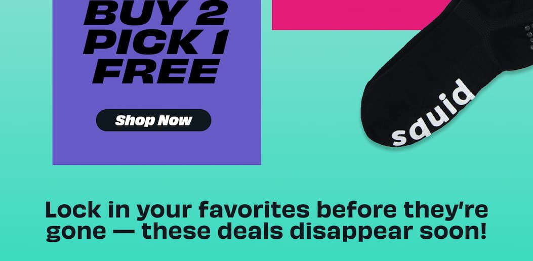 BUY 2 PICK 1 FREE [SHOP NOW]