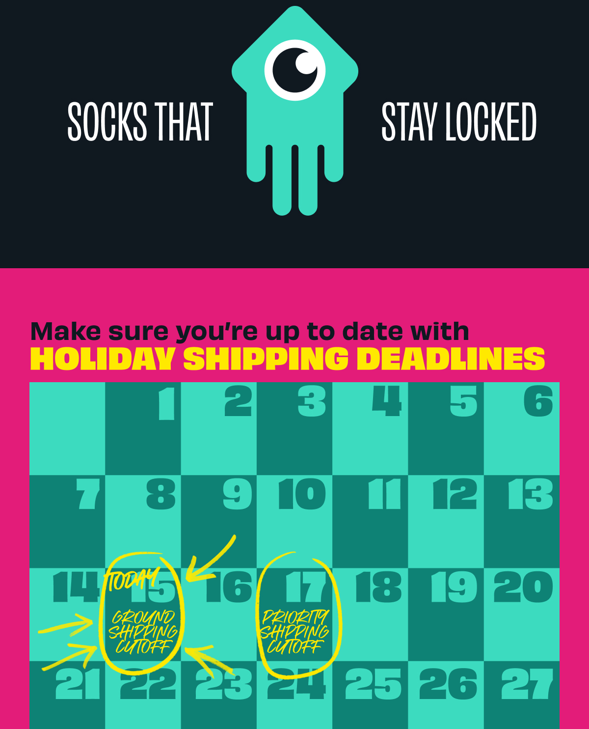 holiday shipping calendar