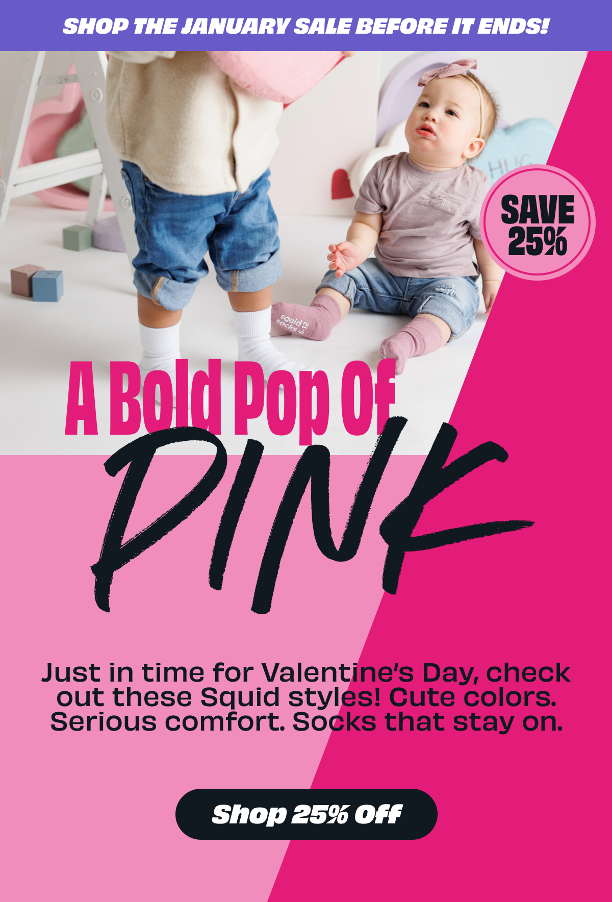 A bold pop of pink - 25% off