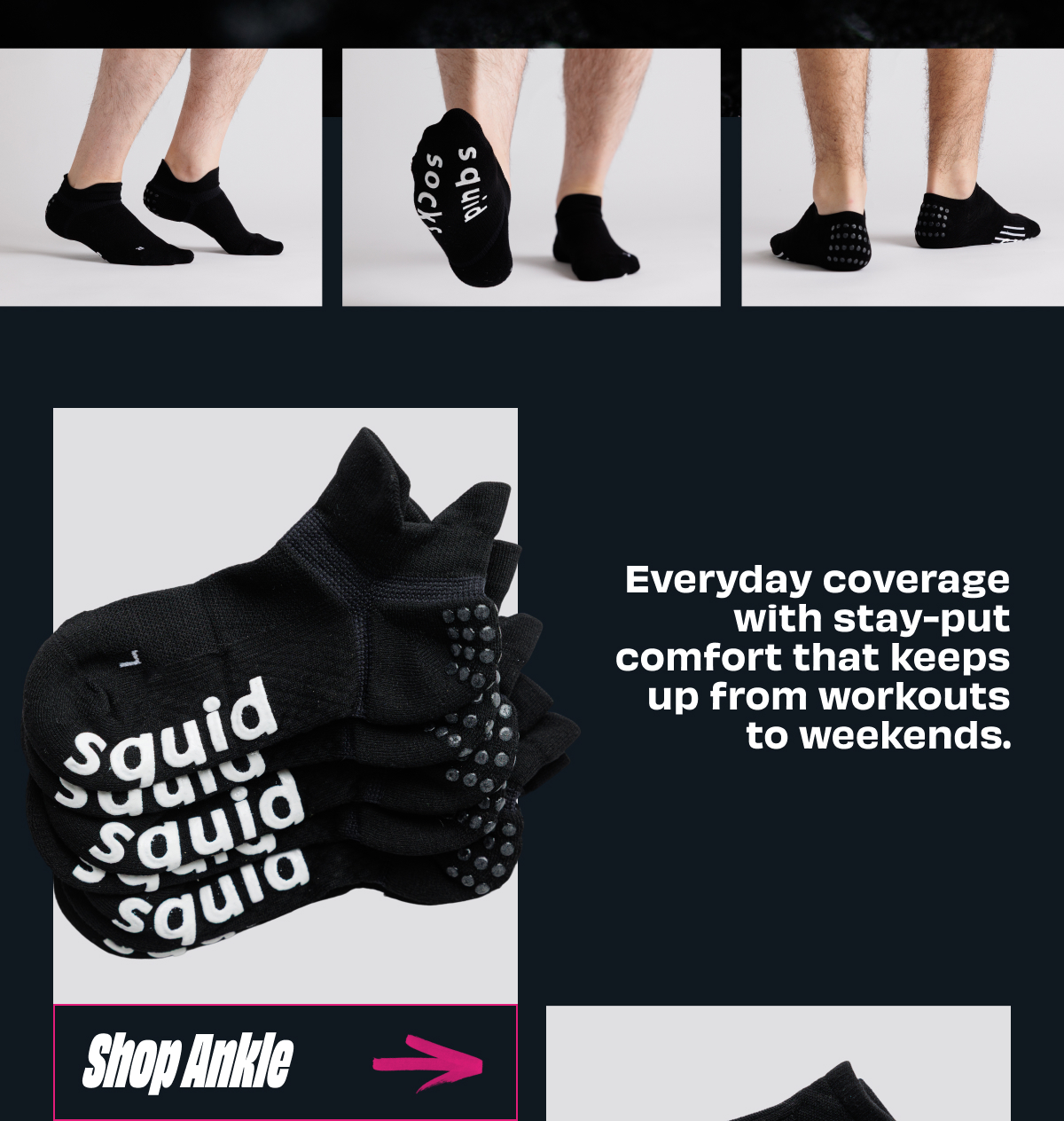 blackout ankle socks