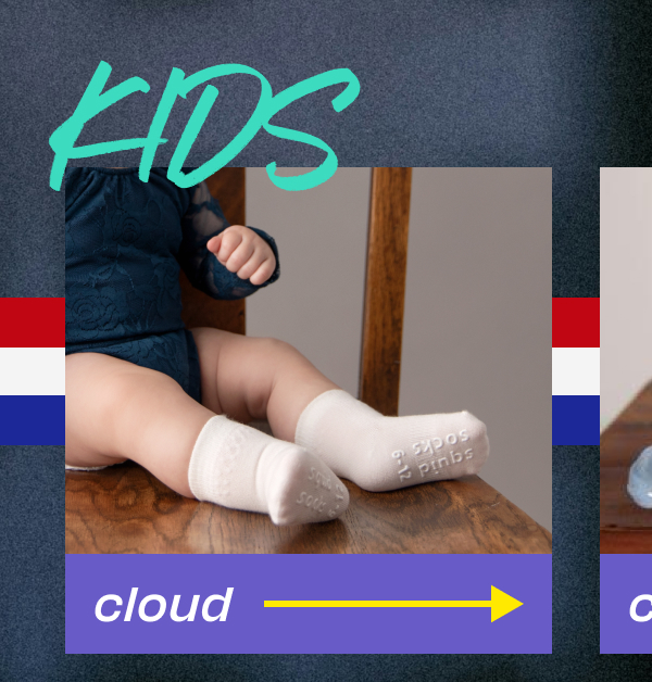 Kids Socks- Cloud Collection