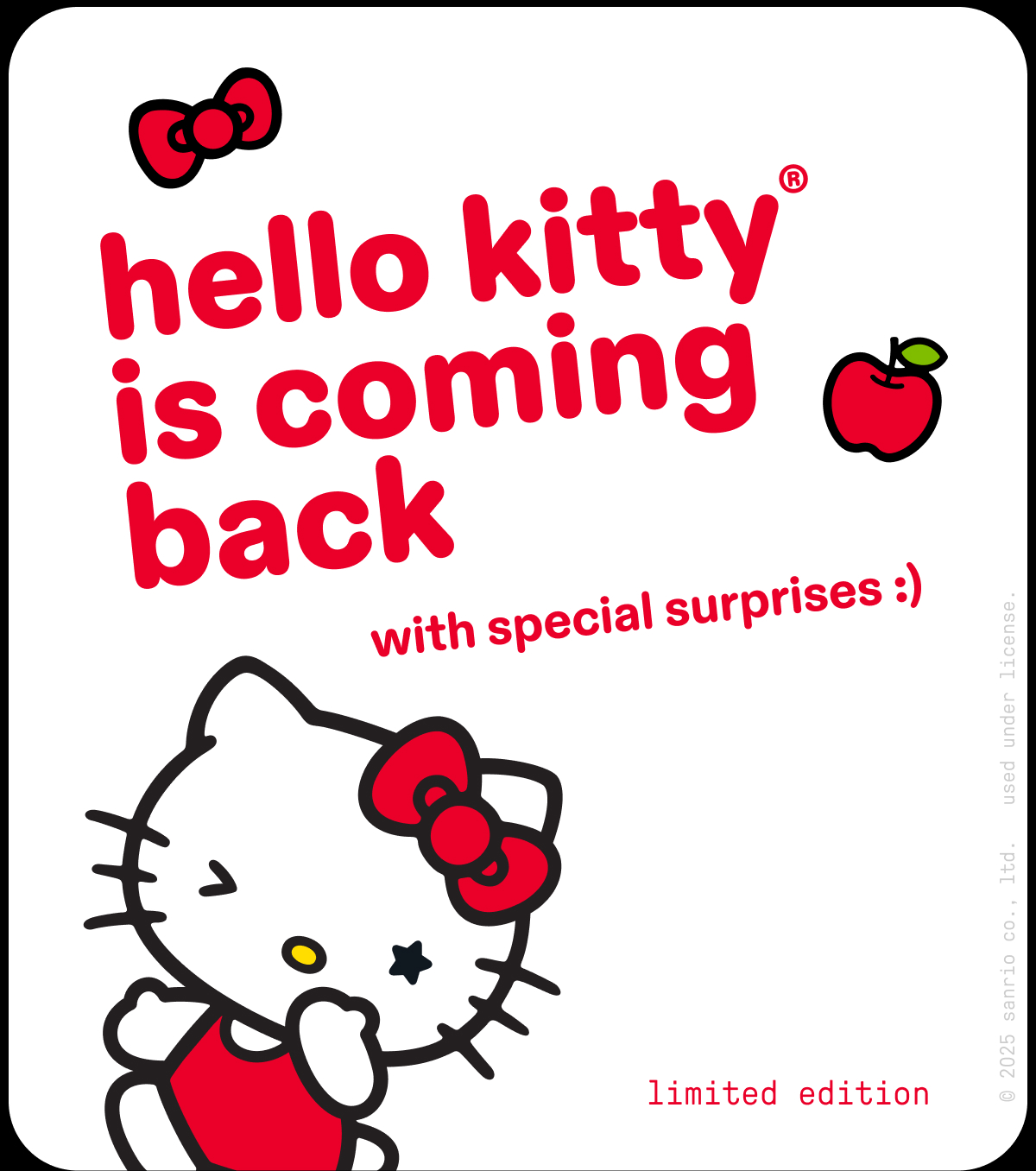 hello kitty is coming back