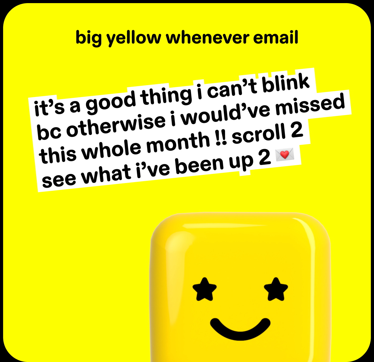 big yellow whenever email