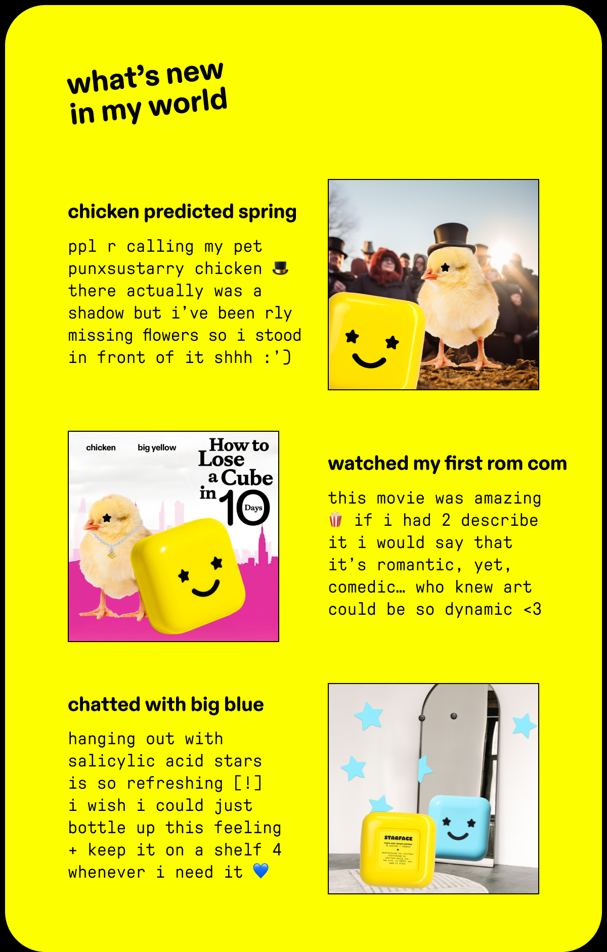 what's new in my world