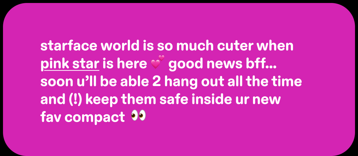 starface world is so much cuter