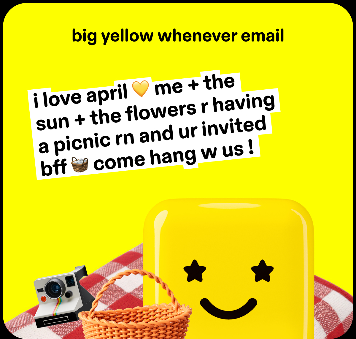big yellow whenever email