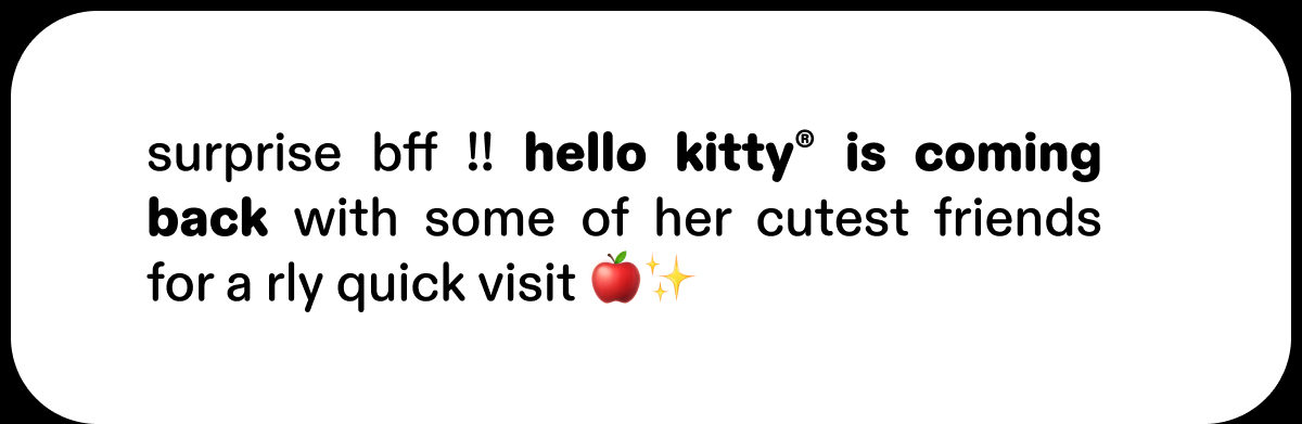 hello kitty is coming back