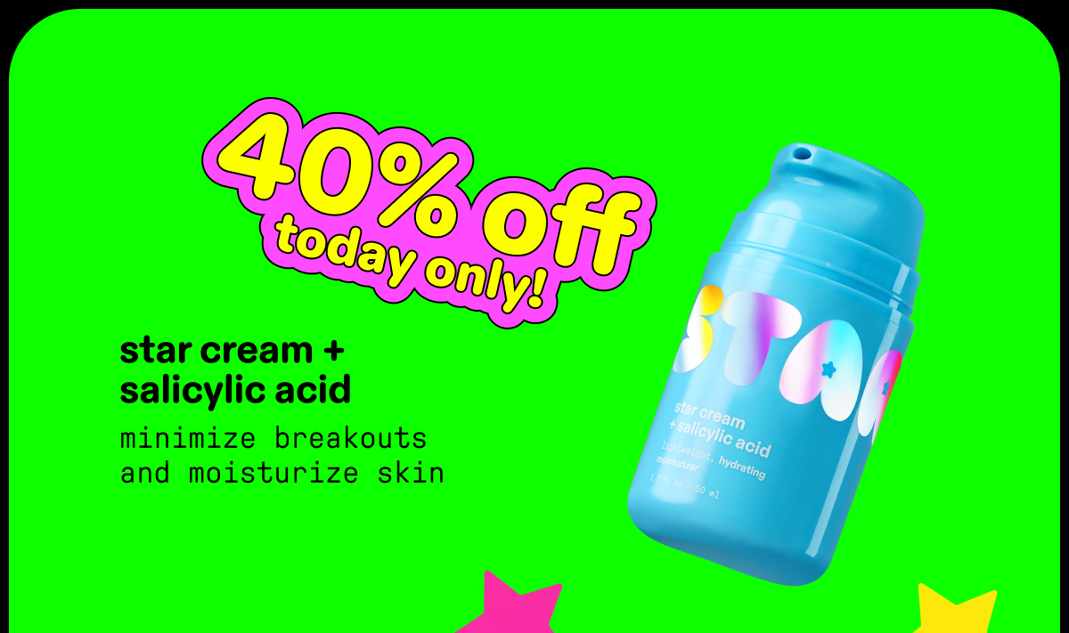 40% off today only!