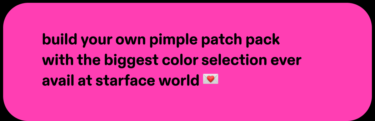 build your own pimple patch pack