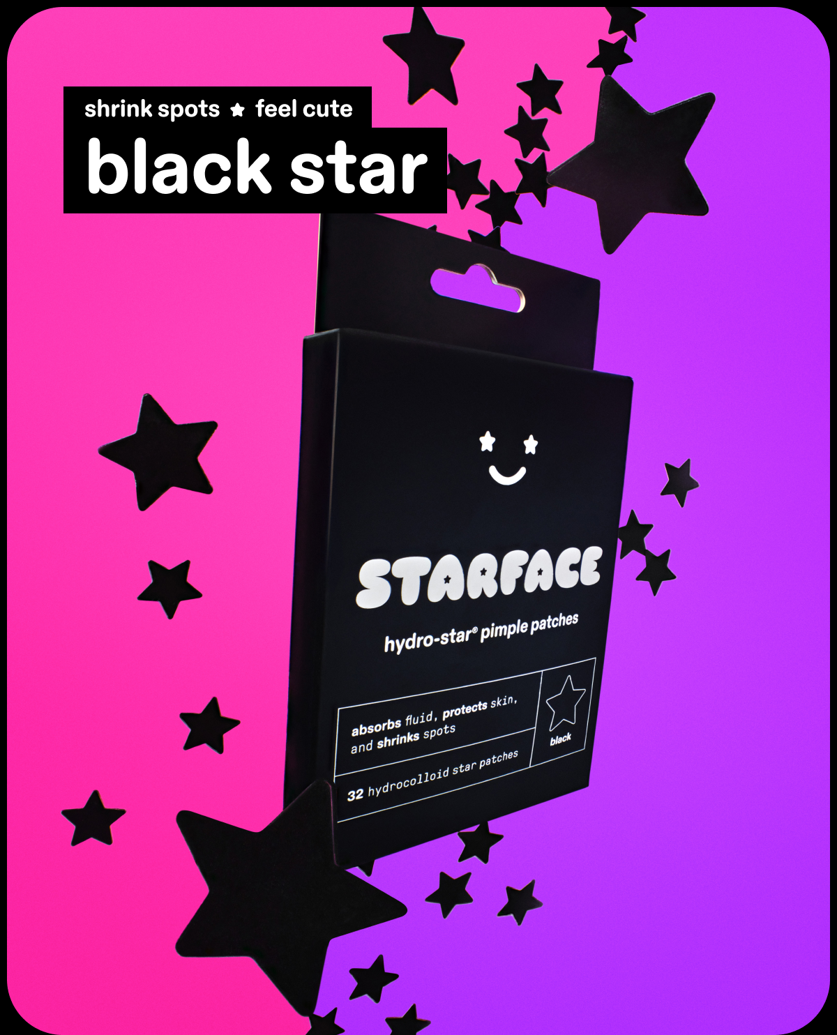 shrink spots feel cute  black star 
