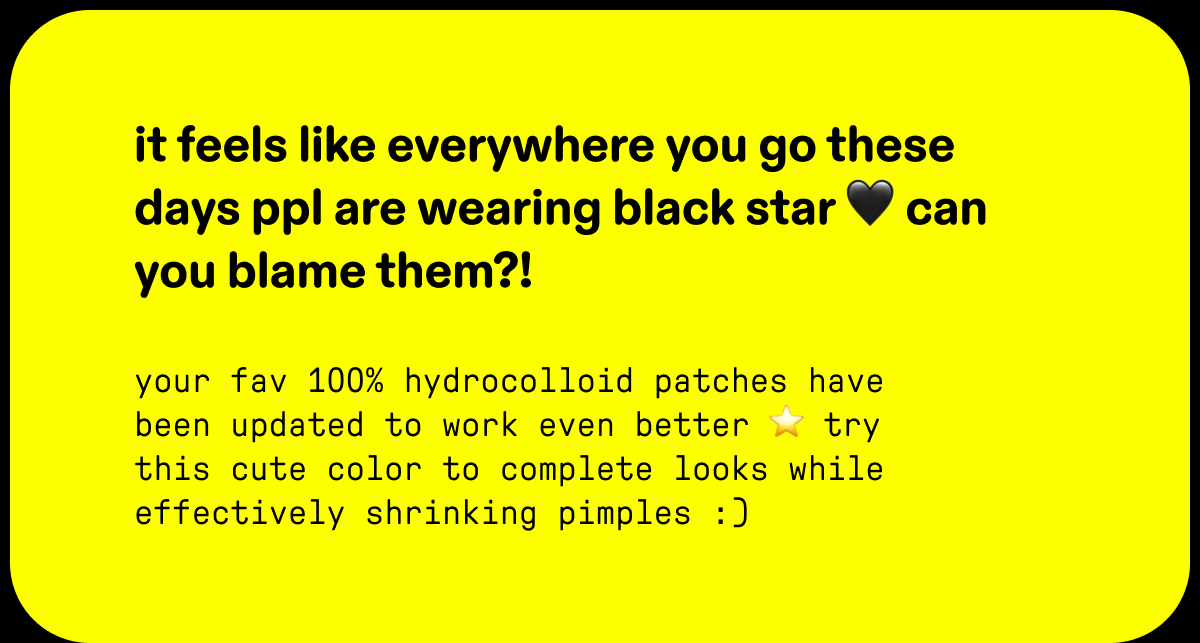 it feels like everywhere you go these days ppl are wearing black star 