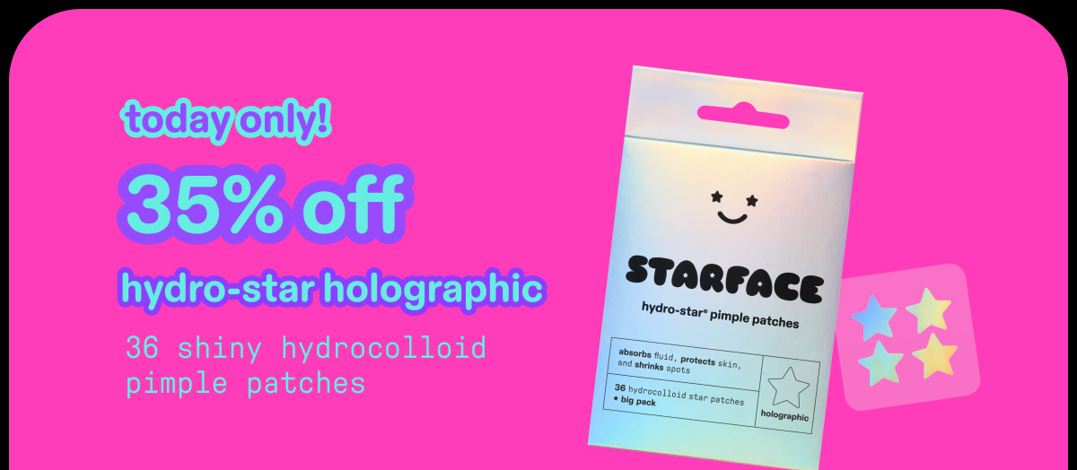 today only! 35% off hydro-stars holographic