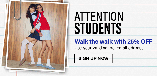 Students 25% Off