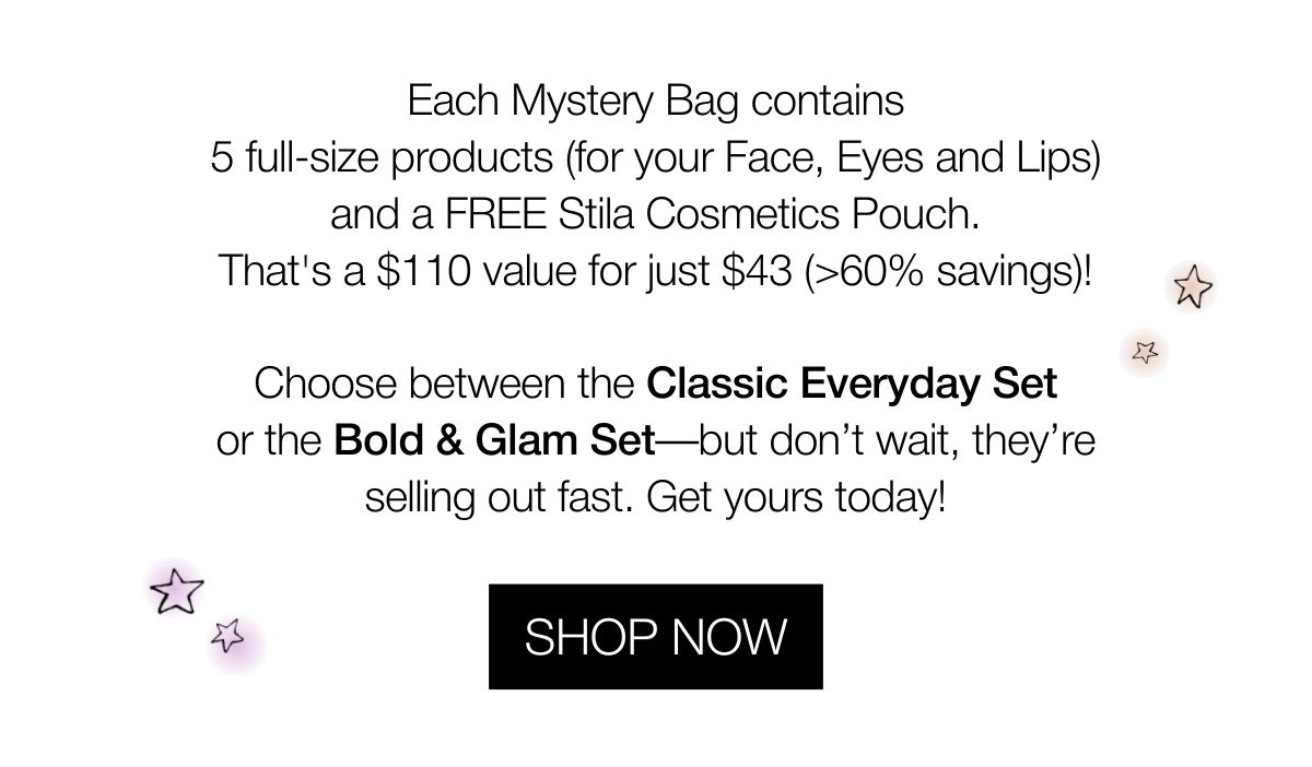 Mystery Glam Bags | SHOP NOW