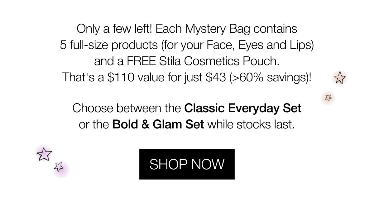 Mystery Glam Bags | SHOP NOW