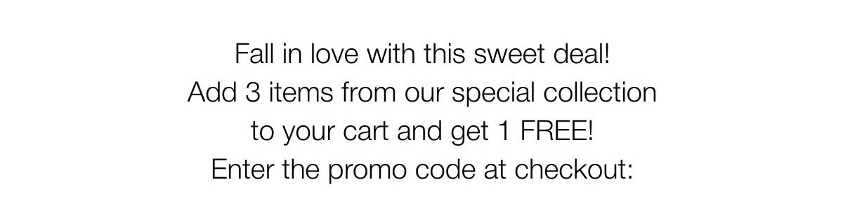 Buy 2, Get 1 FREE | Text Block