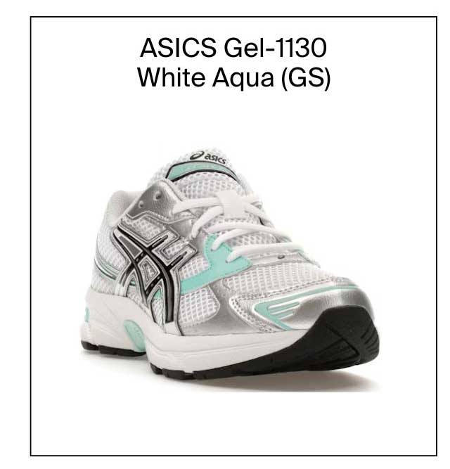 ASICS Gel-1130 White Aqua (GS)