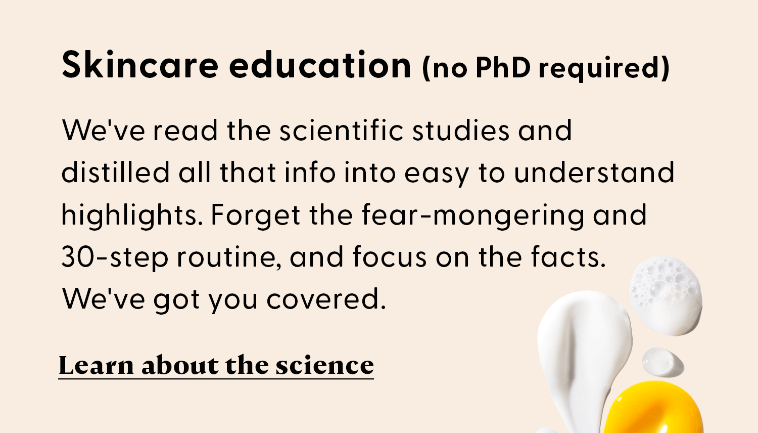 skincare education...no phd required
