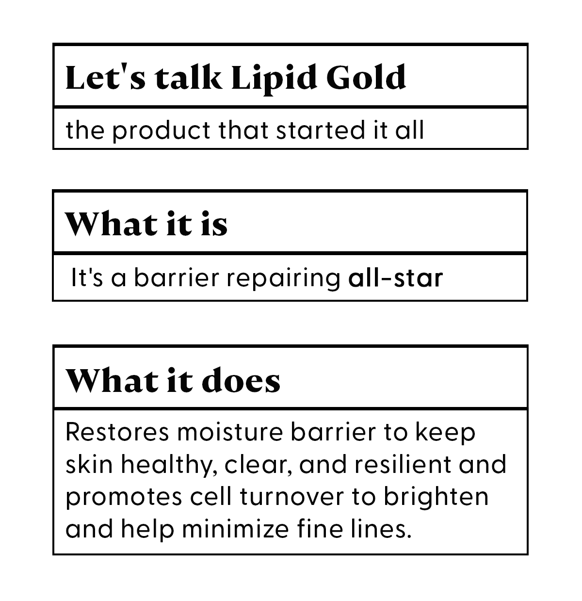 lets talk lipid gold