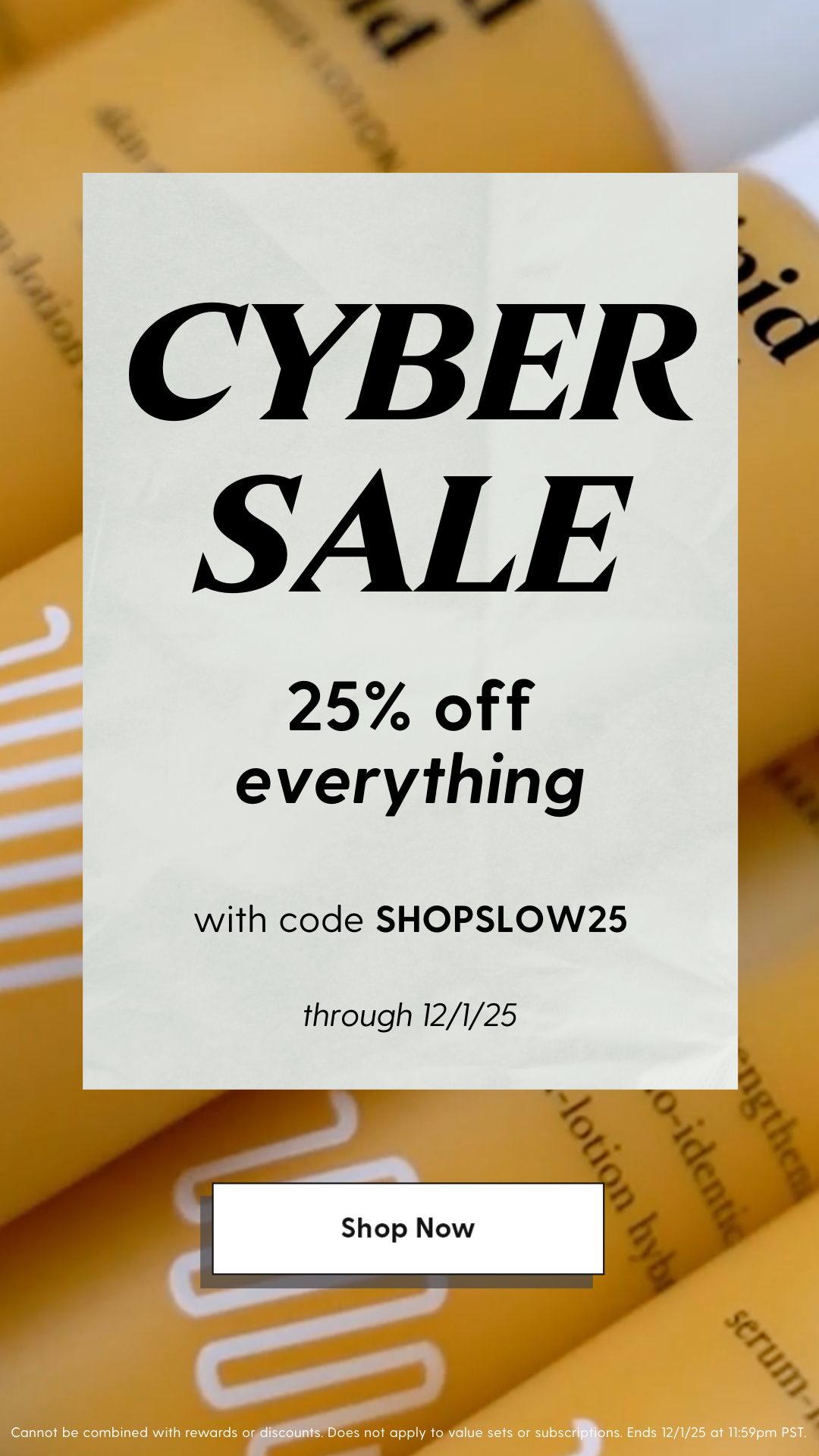 Shop our Cyber Sale through 12/1.