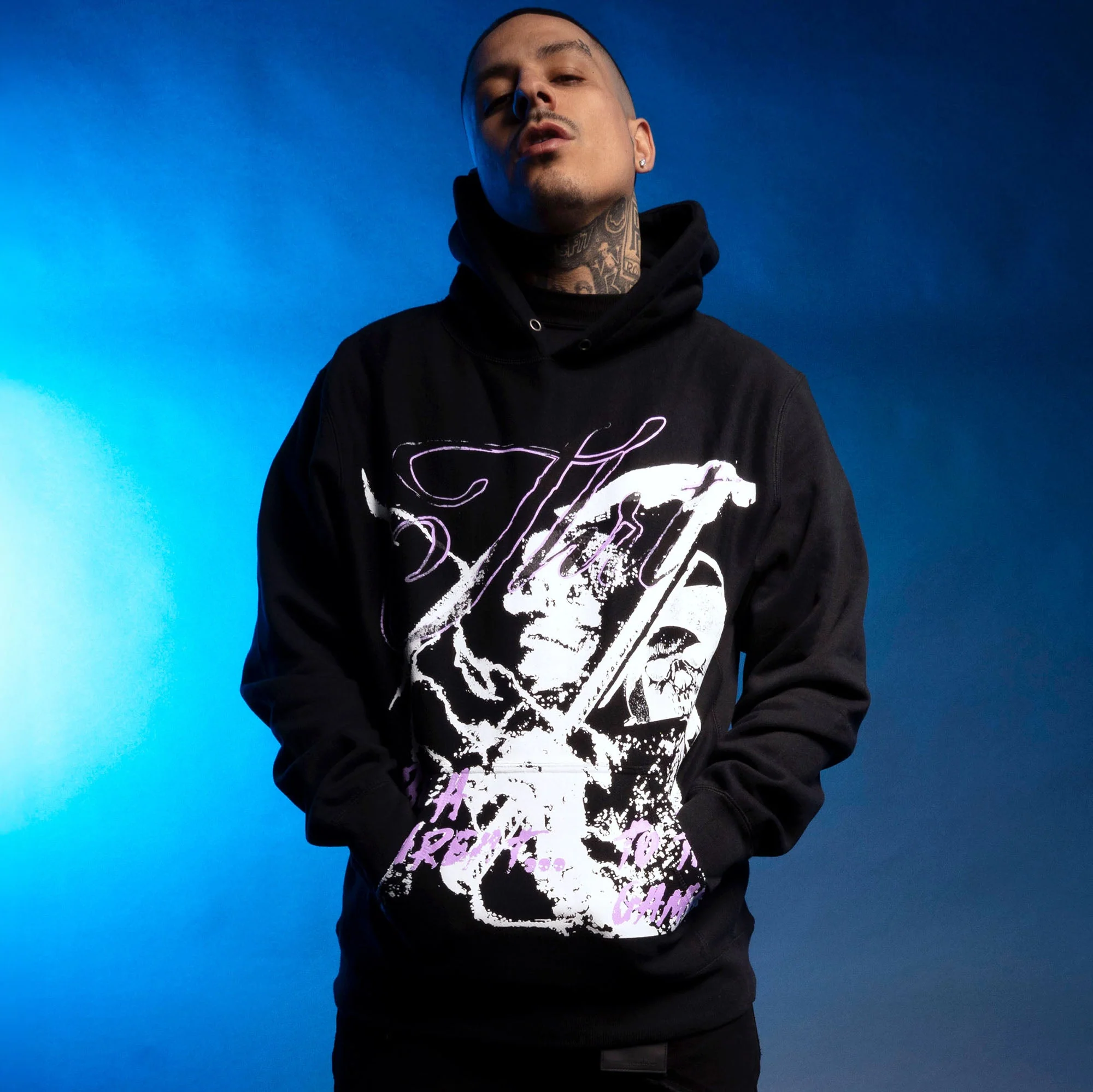 Image of Threat To The Game Super Heavy Weight Hoodie - Black