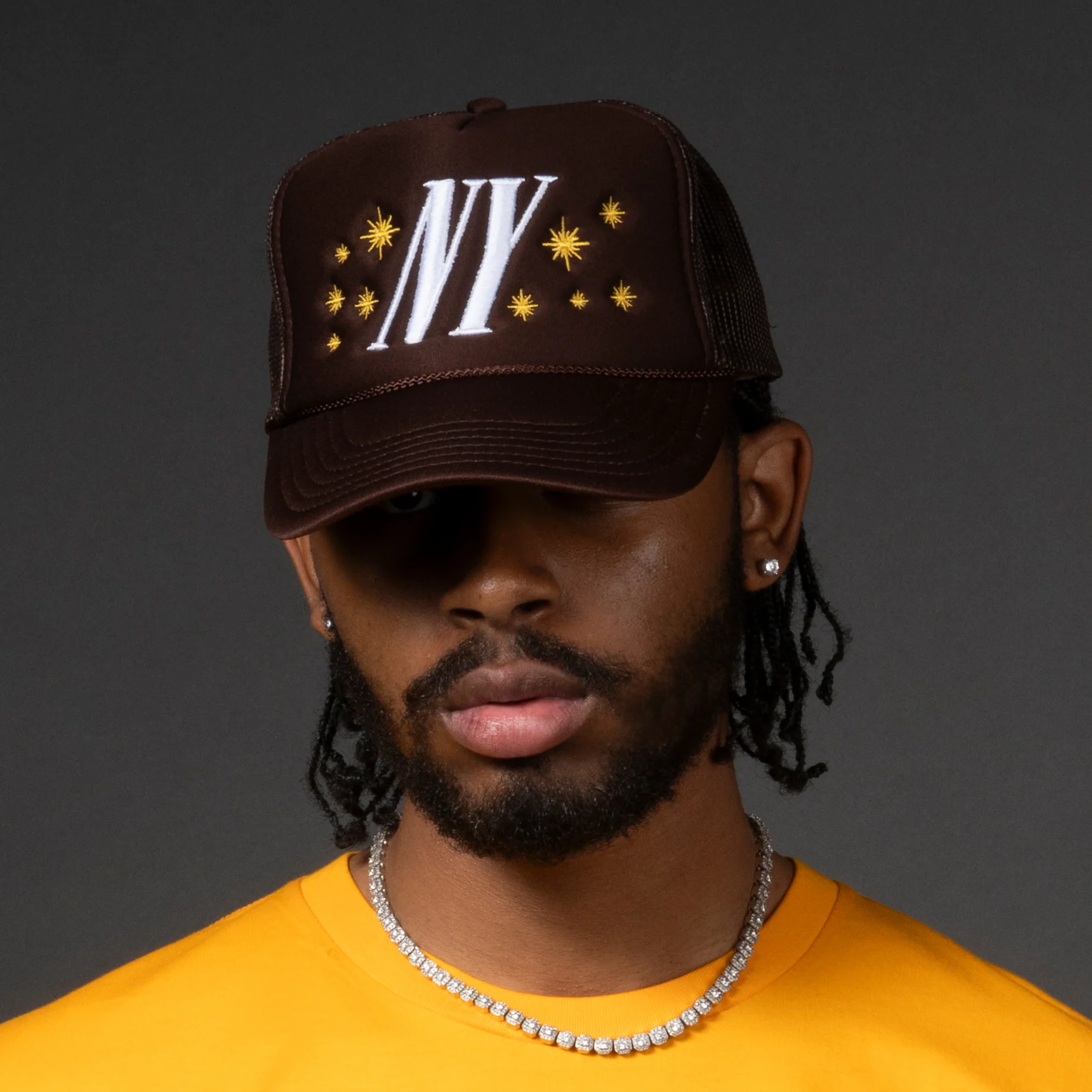 Image of NY Stars Trucker Hat - Brown