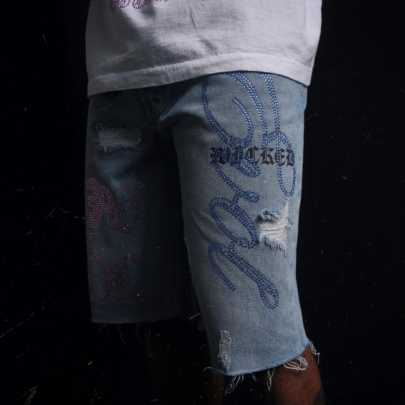 Image of Evol Hearts Denim shorts