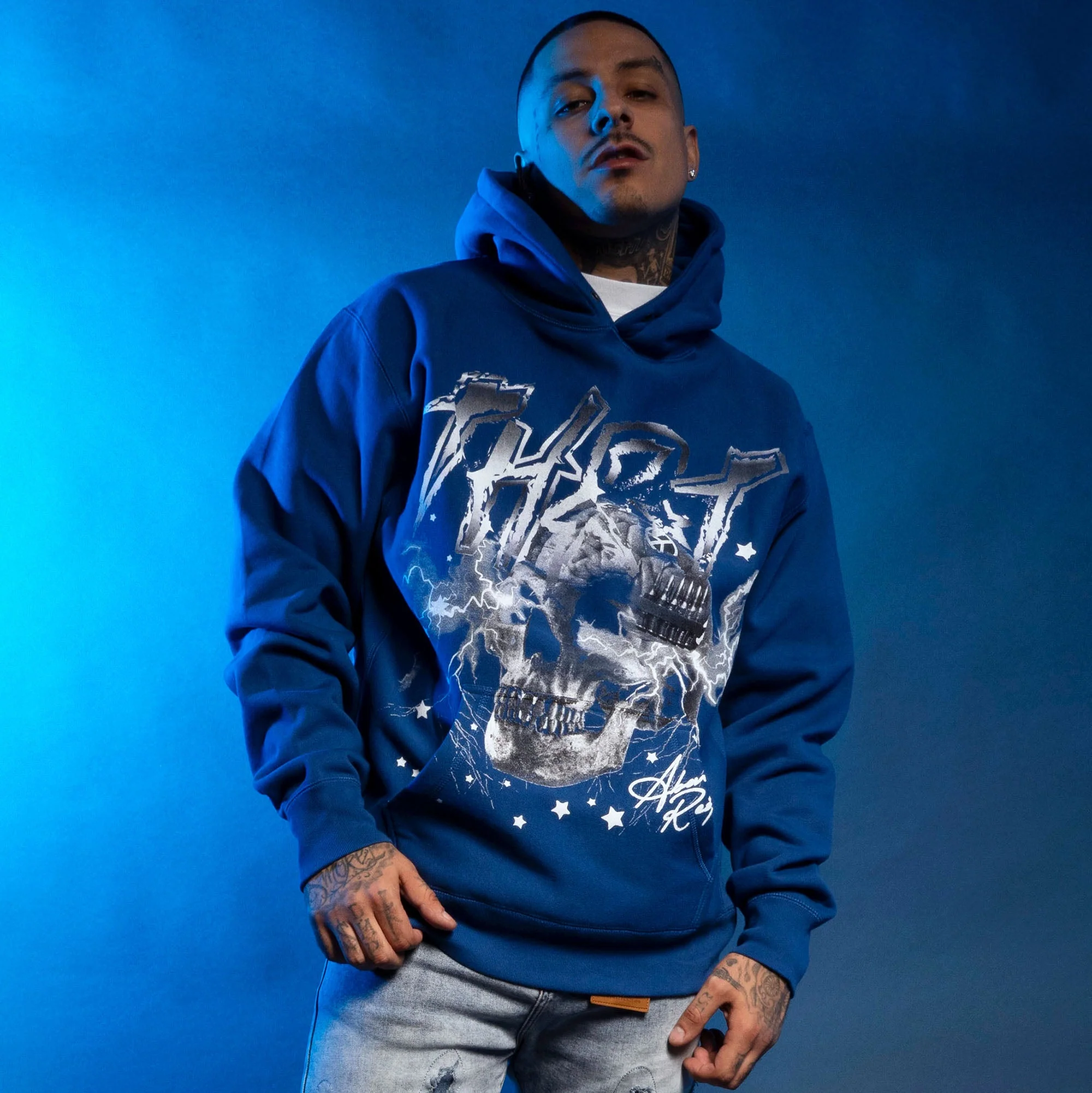 Image of SALE Above The Rest Super Heavy Weight Hoodie - Royal