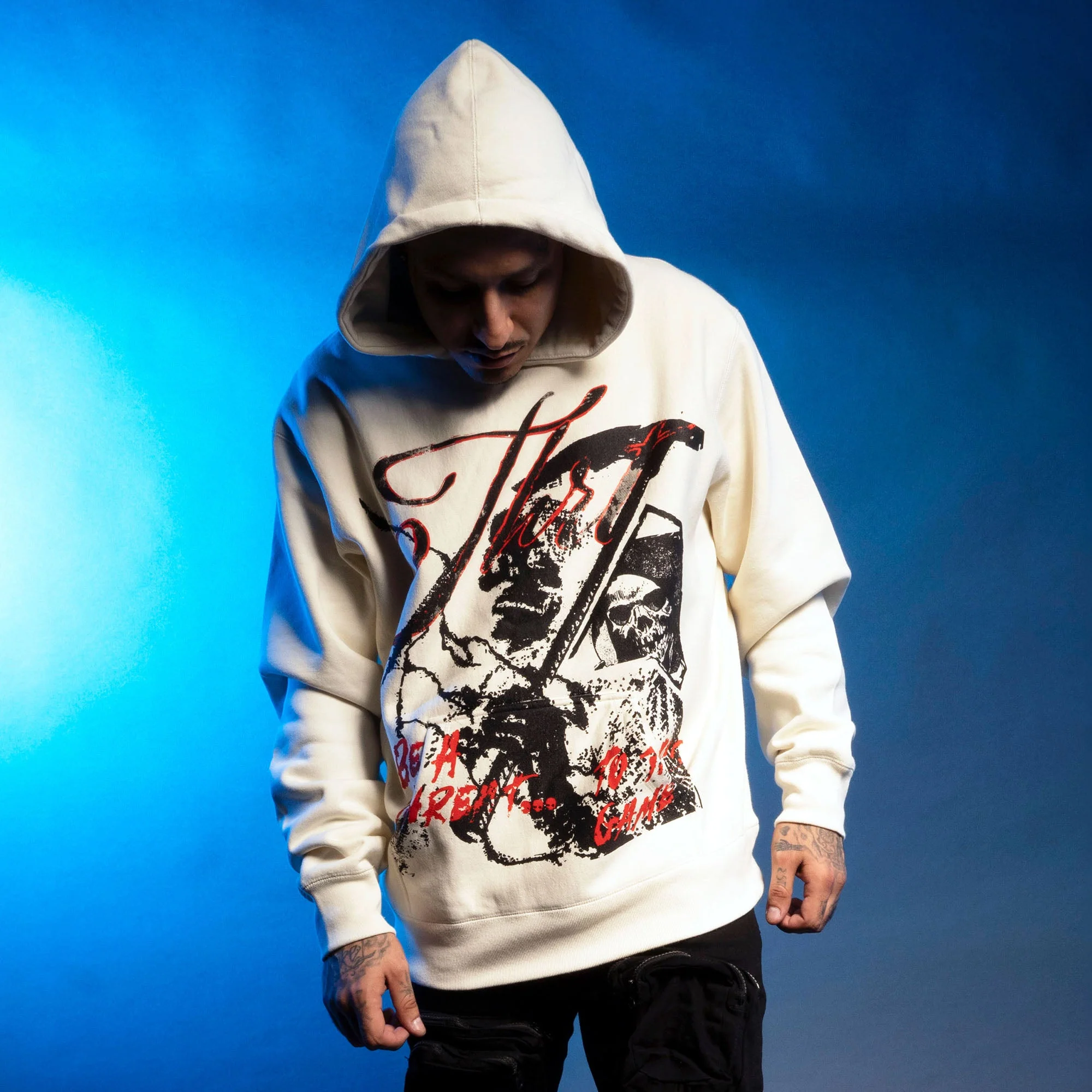 Image of Threat To The Game Super Heavy Weight Hoodie - Natural